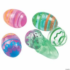 Flash Sale 🥰 2 1/2" Bright Putty-Filled Plastic Easter Eggs - 12 Pc. 😀