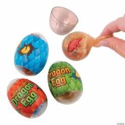 Buy 🌟 2 1/2" Dinosaur in Slime-Filled Plastic Eggs - 12 Pc. 😍