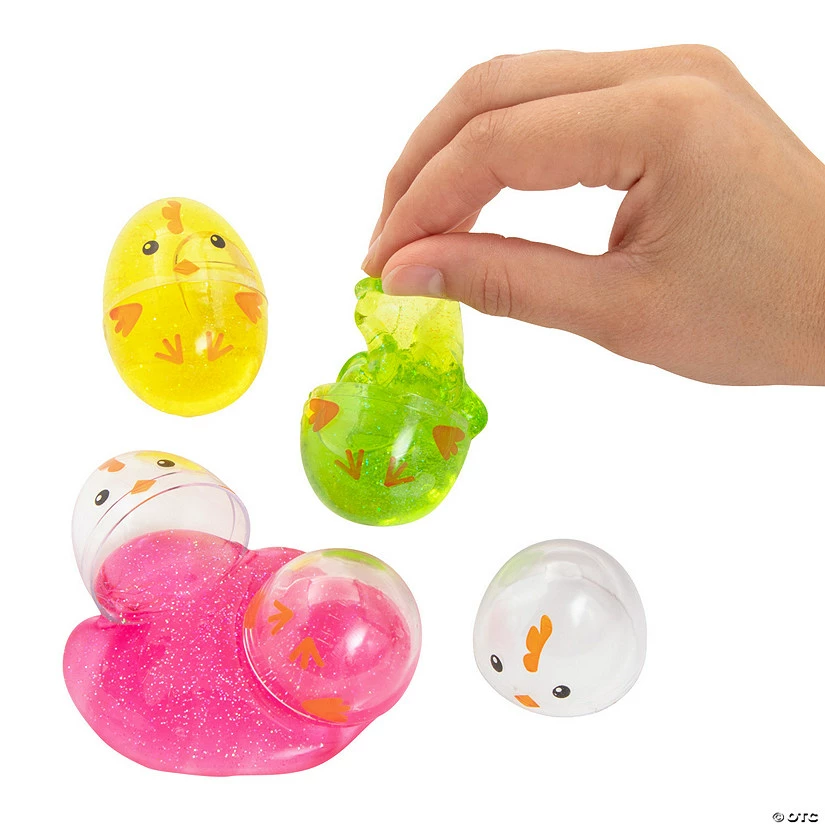 Promo π 2 1/4" Easter Glitter Putty-Filled Eggs - 12 Pc. π 3 Promo π 2 1/4" Easter Glitter Putty-Filled Eggs - 12 Pc. π