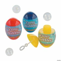 Buy 👍 3 1/2" Plastic Easter Egg Bubbles - 12 Pc. 👍