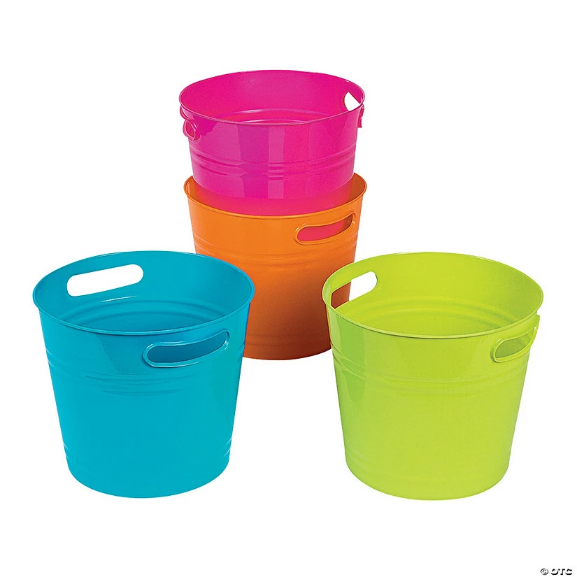 Brand new ✨ Bright Colorful Bucket Assortment - 4 Pc. 🥰 3 Brand new ✨ Bright Colorful Bucket Assortment - 4 Pc. 🥰