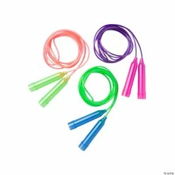 Best Sale 👍 Bright Jump Ropes with Neon Handles - 12 Pc. 🎁