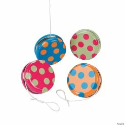 Deals 💯 Bright Polka Dot YoYos - 12 Pc. 🔔