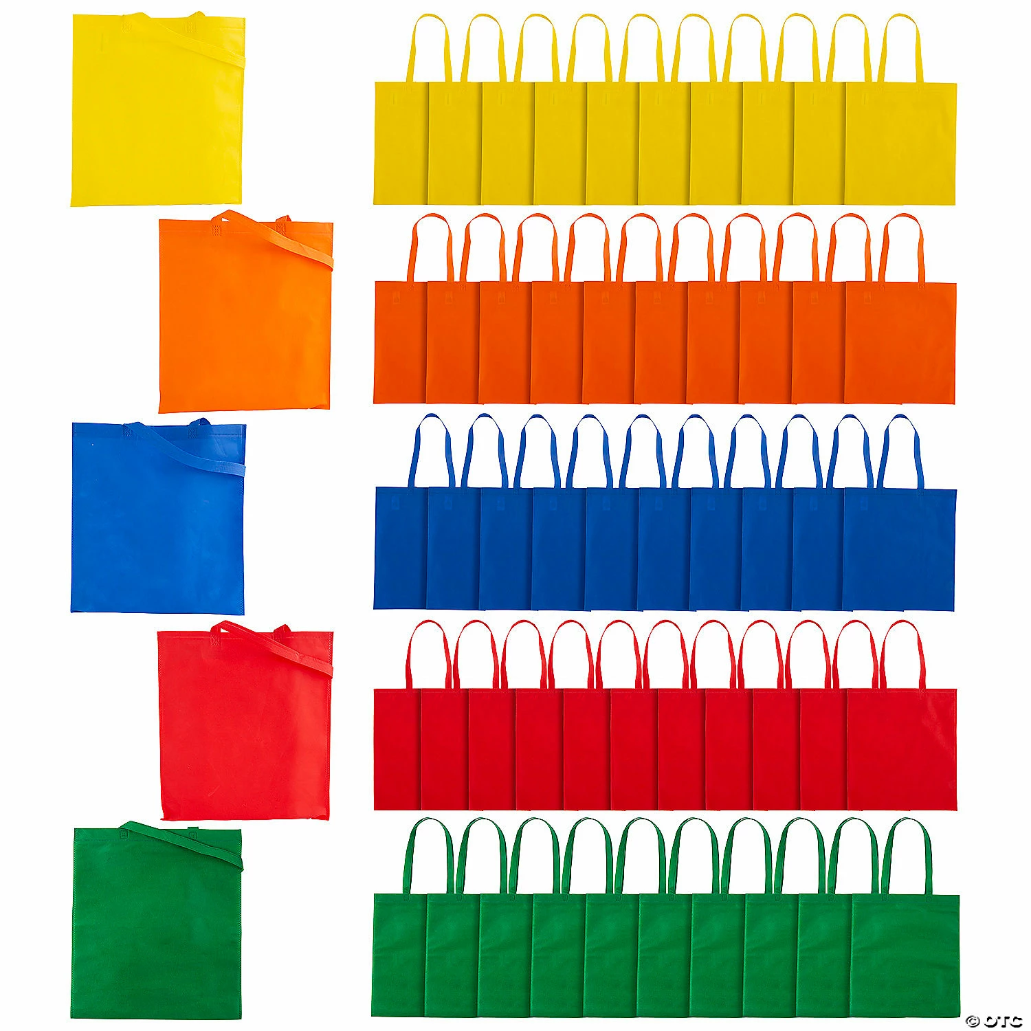 Cheap π Bulk 15" x 17" Large Colored Nonwoven Tote Bag Assortment - 50 Pc. π₯ 3 Cheap π Bulk 15" x 17" Large Colored Nonwoven Tote Bag Assortment - 50 Pc. π₯
