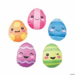 Cheapest 🛒 Bulk Easter Multicolored Stuffed Easter Egg Characters - 50 Pc. ✨