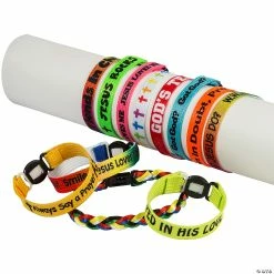 Best deal 😉 Bulk Religious Friendship Bracelet Assortment - 150 Pc. 🎉