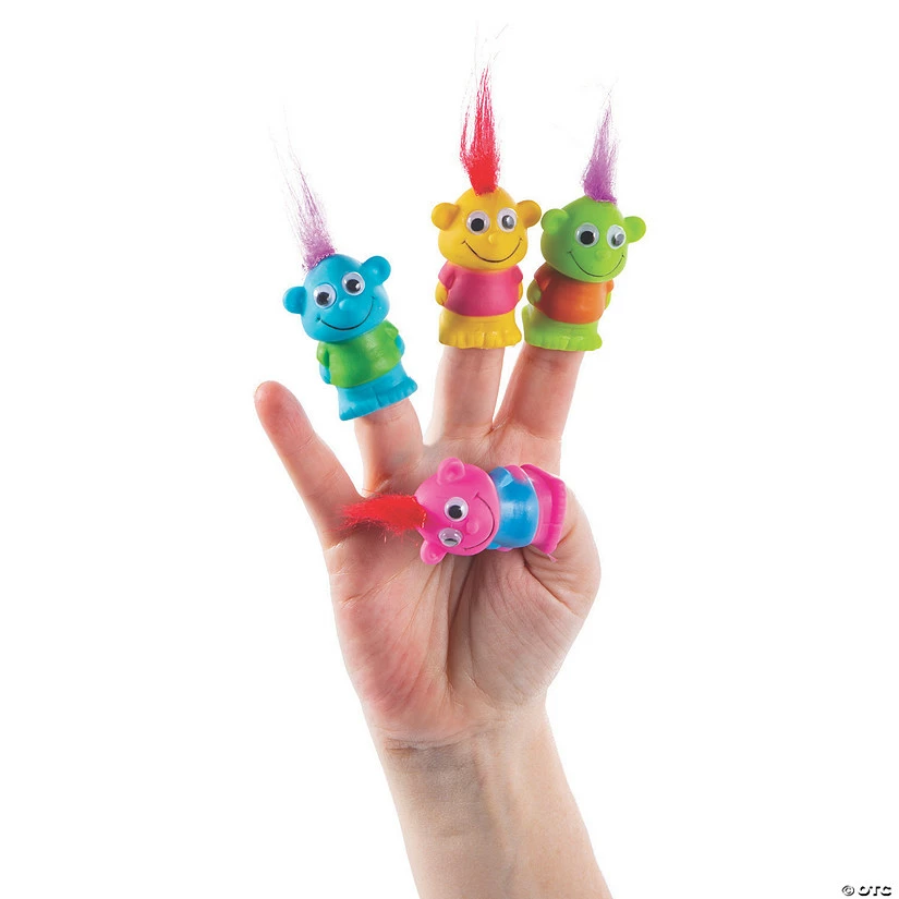 Budget ๐ Crazy Hair Finger Puppets - 12 Pc. ๐ 3 Budget ๐ Crazy Hair Finger Puppets - 12 Pc. ๐