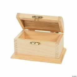 Best Pirce 😍 DIY Unfinished Wood Treasure Boxes - 12 Pc. ⭐