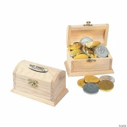 Best Pirce 😍 DIY Unfinished Wood Treasure Boxes - 12 Pc. ⭐ -Easter Toys Store diy unfinished wood treasure boxes 12 pc 48 1948 ip