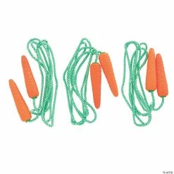 Promo 👏 Easter Carrot Jump Ropes - 12 Pc. 👏