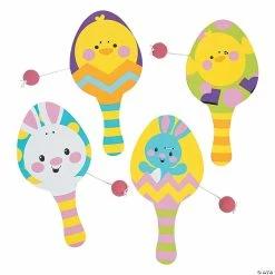 New 🔥 Easter Paddleball Games - 12 Pc. 🔥