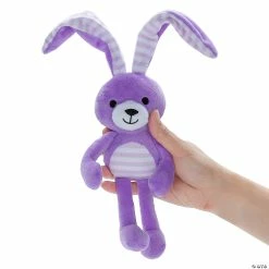 New 🧨 Easter Wired Long Ear Striped Stuffed Bunnies - 12 Pc. 😉 -Easter Toys Store easter wired long ear striped stuffed bunnies 12 pc 13961566 a01