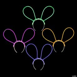 Coupon ⌛ Glow Bunny Ear Headbands - 12 Pc. 🛒