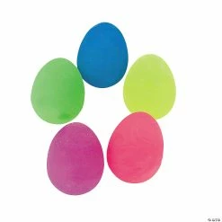 New 🎁 Glow-in-the-Dark Swirl Egg-Shaped Ball Assortment - 12 Pc. ❤️