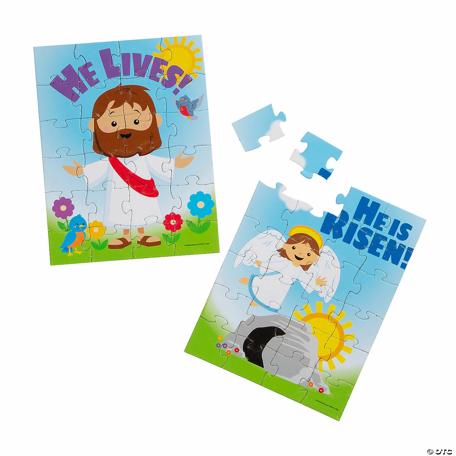 Wholesale π He Lives Jigsaw Puzzles with Header Card - Set of 12 π 3 Wholesale π He Lives Jigsaw Puzzles with Header Card - Set of 12 π