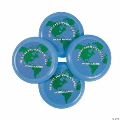 New 🥰 He’s Got the Whole World Mini Flying Discs - 72 Pc. 😉