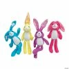 Promo 👍 Long-Eared Colorful Stuffed Bunnies - 12 Pc. 🥰 -Easter Toys Store long eared colorful stuffed bunnies 12 pc 37 1094