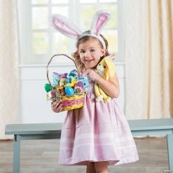 Promo 👍 Long-Eared Colorful Stuffed Bunnies - 12 Pc. 🥰 -Easter Toys Store long eared colorful stuffed bunnies 12 pc 37 1094 a02