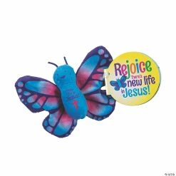 Deals 🌟 New Life in Jesus Stuffed Butterflies with Story - 12 Pc. 💯