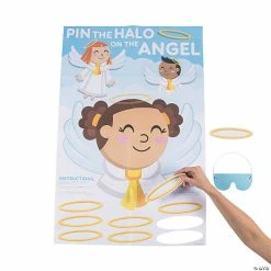 Budget ❤️ Pin the Halo on the Angel Party Game ❤️