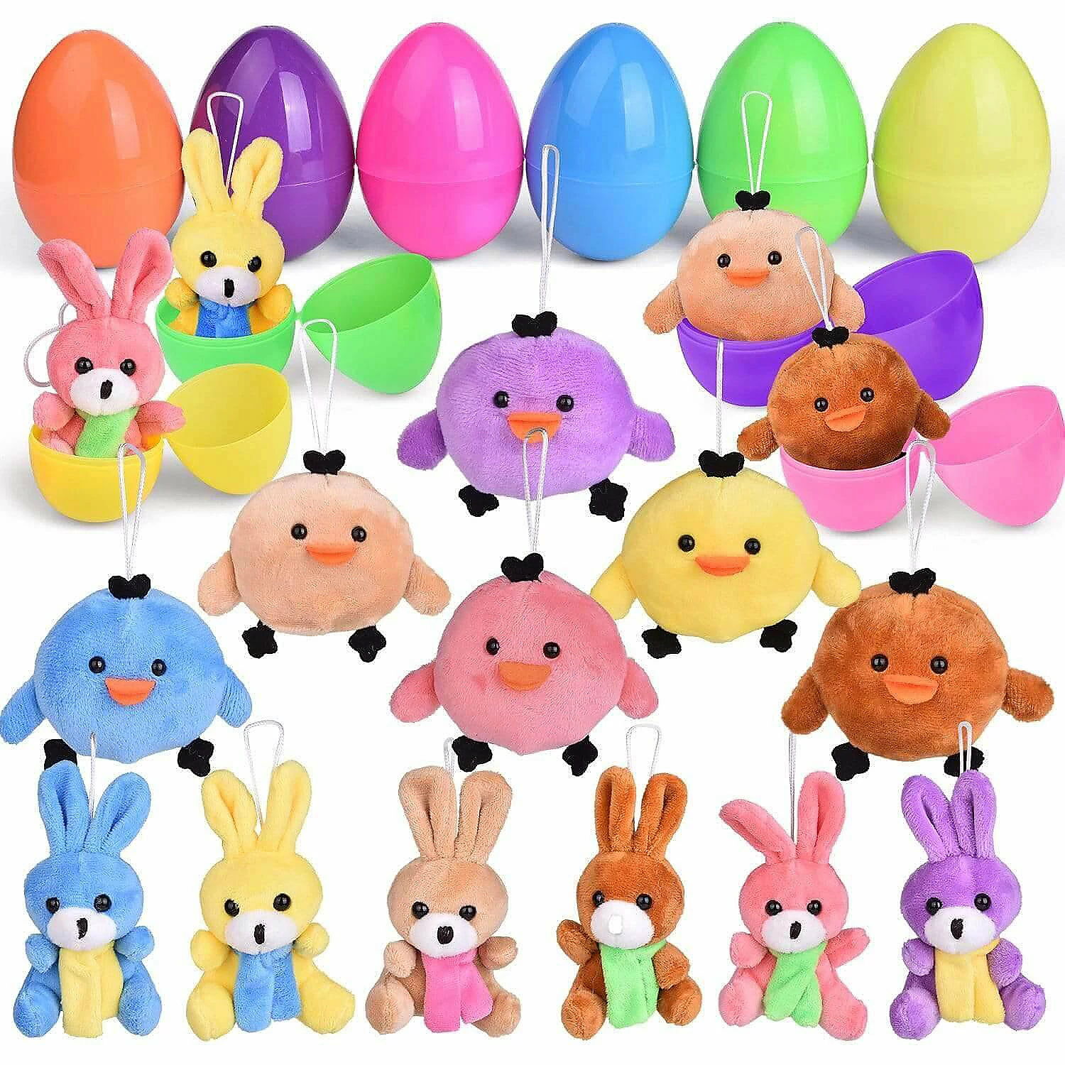 Best Pirce ⌛ PopFun-Easter Egg Prefilled With Bunny and Chick Plushies 🎉 4 Best Pirce ⌛ PopFun-Easter Egg Prefilled With Bunny and Chick Plushies 🎉 - Image 2