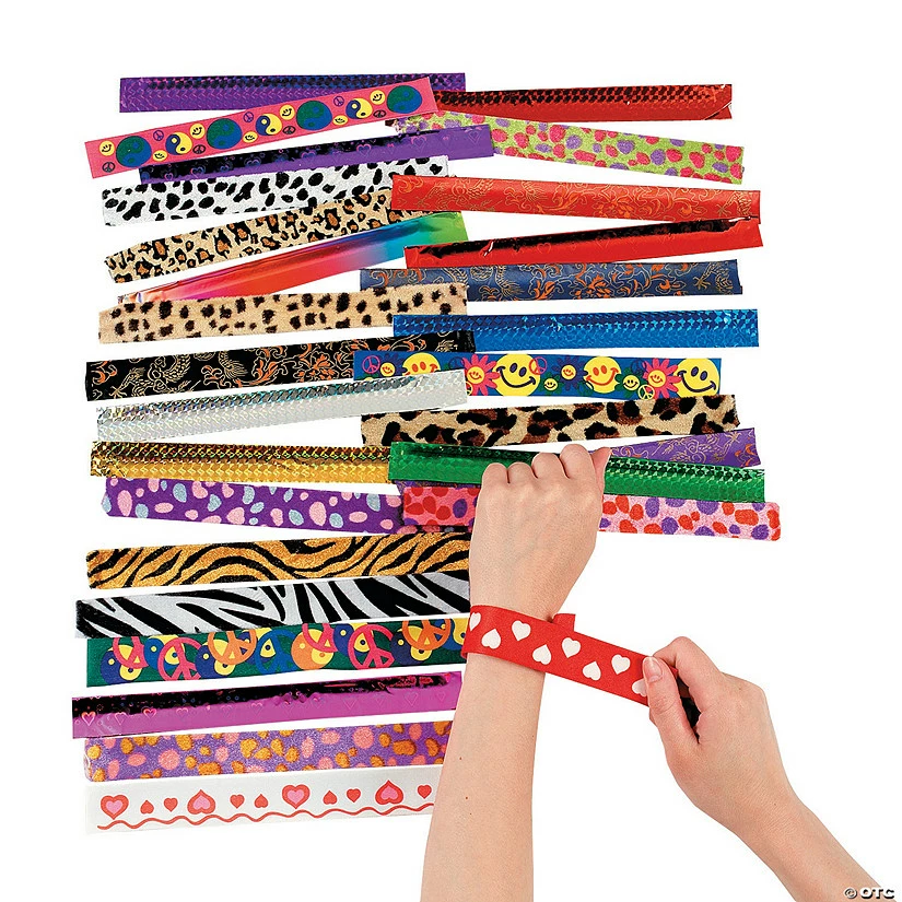Best Sale 🔔 Slap Bracelet Assortment - 50 Pc. 👍 3 Best Sale 🔔 Slap Bracelet Assortment - 50 Pc. 👍