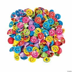 Discount 🎁 Smile Face Spin Tops - 144 Pc. ⌛