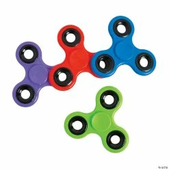 Wholesale 🧨 Solid Color Fidget Spinner Assortment - 12 Pc. ⭐