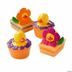 Discount 🛒 Spring Flowers Rubber Ducks - 12 Pc. 😀
